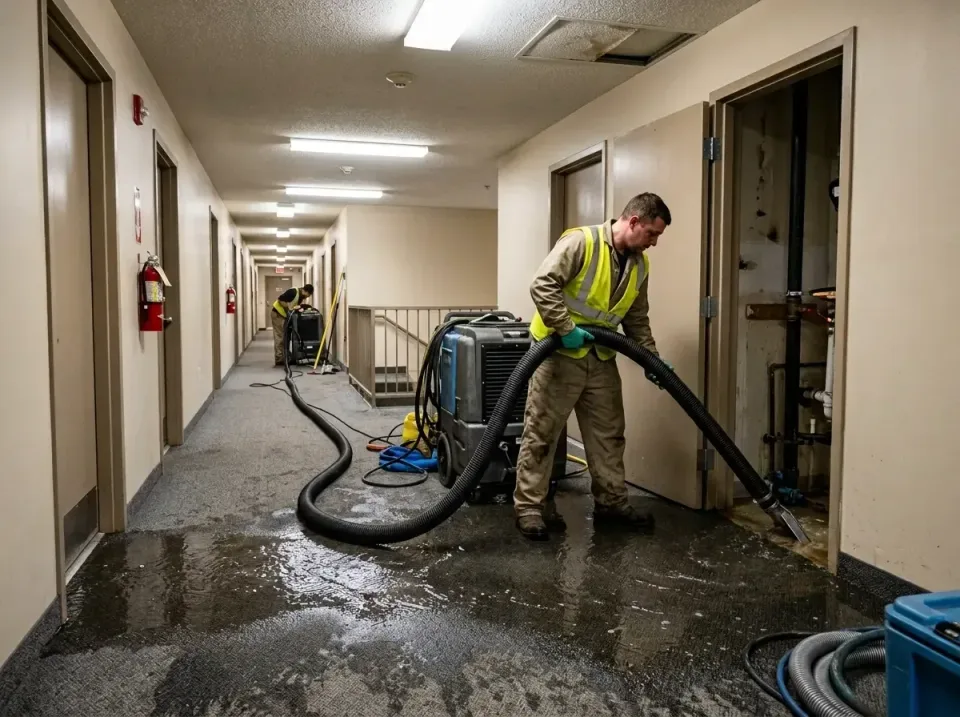 multi-unit-apartment-hallway-f-005 — frequently asked questions, Emergency Burst Pipe Water Extraction & Removal in Palestin…